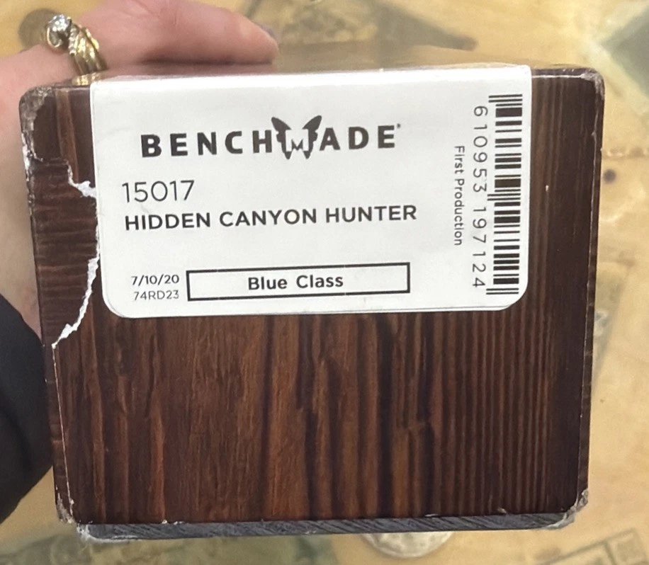 Benchmade HUNT 15017 Hidden Canyon Hunter Knife Stabilized Wood Handle - Image 3 of 4