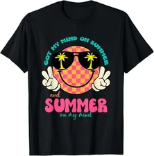 Happy Face Summer Vibes Got My Mind On Summer Unisex T-Shirt