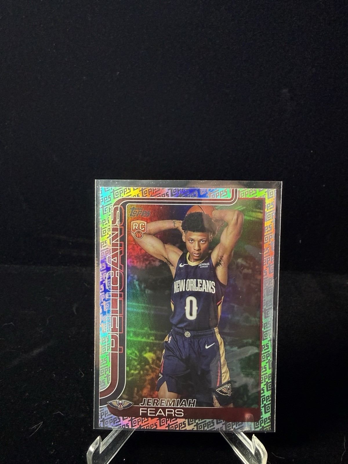 2025-26 Topps Jeremiah Fears Fanatics Exclusive Logo Holo Foil RC Rookie #207