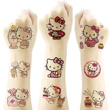40Sheets Cartoon Hello kitty Temporary Tattoos for Kids Birthday Party Favors...