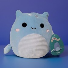 Squishmallows 7 Inch LUNE Blue Loch Ness Monster New With Tags