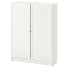 IKEA OXBERG/BILLY BookCase With Doors 80x30x106cm White Storage Solution Durable
