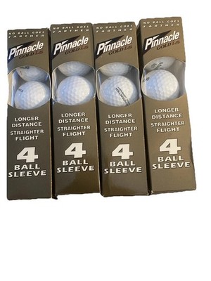 Pinnacle Gold Distance Straight Flight Golf Balls  Golf Tees- 4 Available Boxes