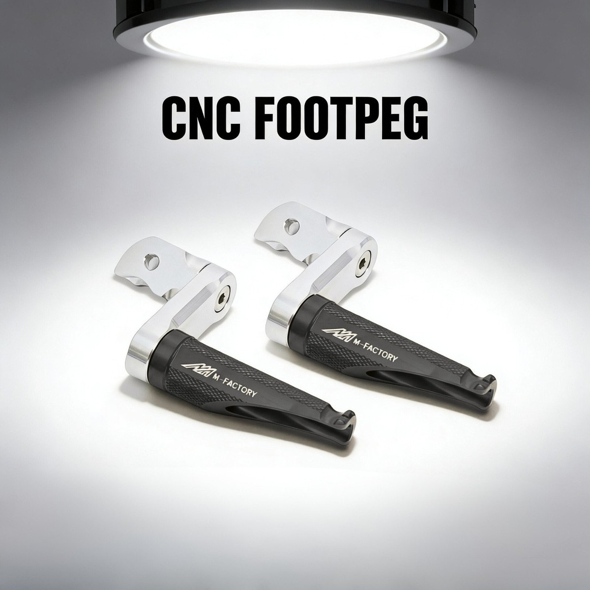 Black 40mm Extension Shinobi Rider Foot Pegs For Ducati