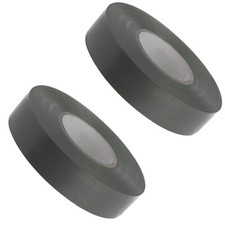 Grey Electrical PVC Insulating Tape 19mm x 33 Metres Flame Retardant Pack of 2