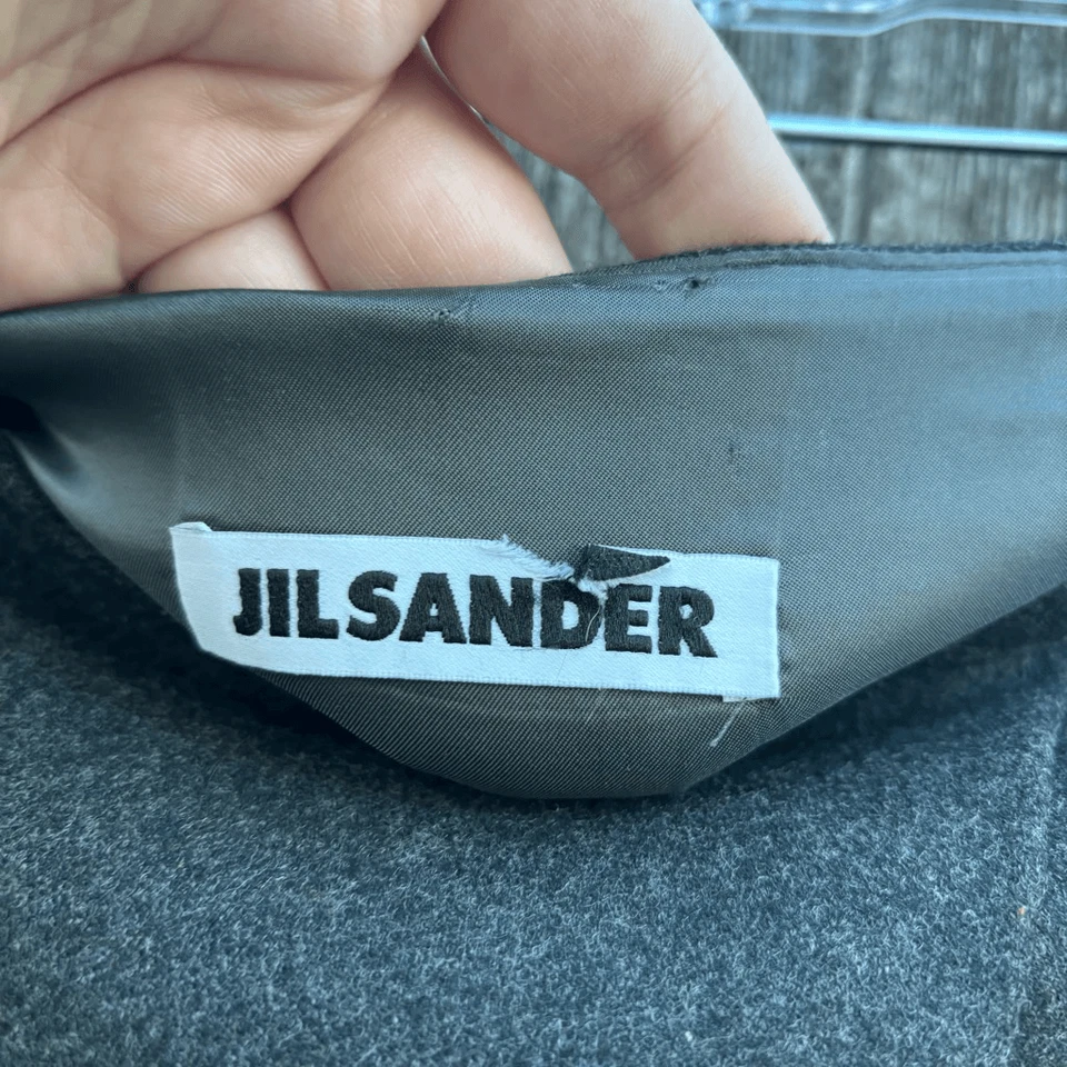 Falda lápiz Jil Sander gris lana cachemir pequeña Foto 2 de 4
