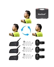 Referee Headsets, Referee Communication System Sets 3 Person Full Duplex Wire...