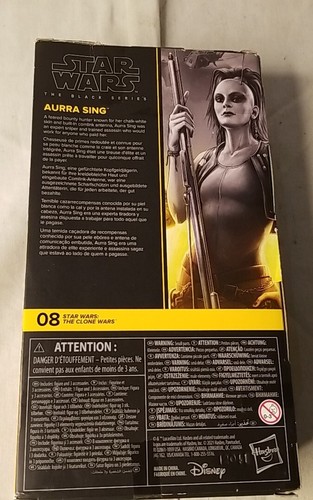 Star Wars The Black Series 6 pollici Aura Sing Clone Wars #08 nuovo con scatola Bounty Hunter - Foto 4 di 4