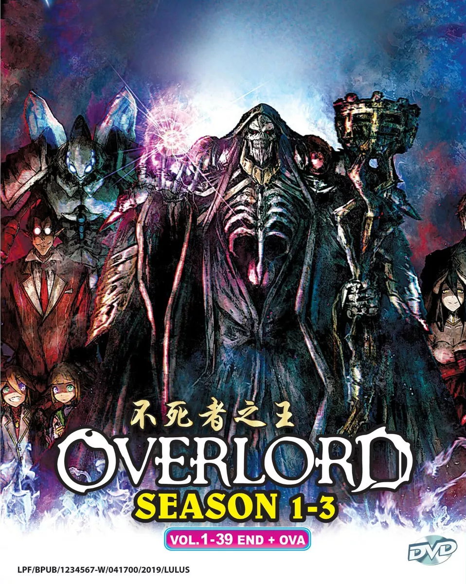 DVD Anime Overlord Season 1-4 Vol.1-52 End + 2 Movies English Dubbed &  Subtitle