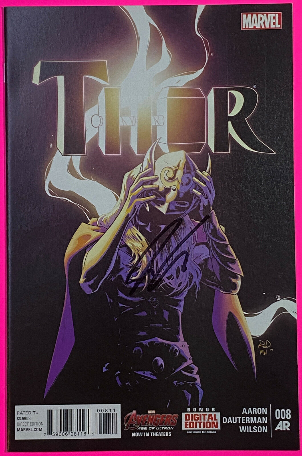 THOR #8 (2014) 1ST JANE FOSTER REAVEAL AS THOR | LOVE AND THUNDER | SIGNED NM