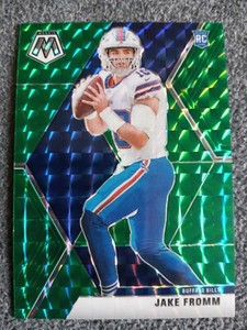2020 PANINI MOSAIC JAKE FROMM GREEN PRIZM ROOKIE CARD#242