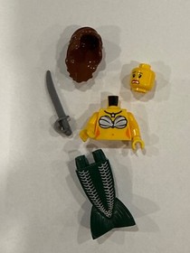 Lego Female MERMAID MINIFIG - Brick Beard Pirate Ship Girl Minifigure 6243 sword
