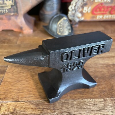 Oliver Tractors 1929 Cast Iron Anvil Antique Farm Collectible