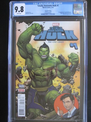 Totally Awesome Hulk #1 CGC 9.8 WP Marvel Comics 2016 1st app Lady Hellbender