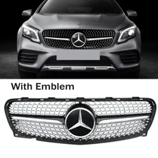 Front Upper Grille w/Emblem For Mercedes Benz X156 GLA200 GLA250 2018 2019 2020