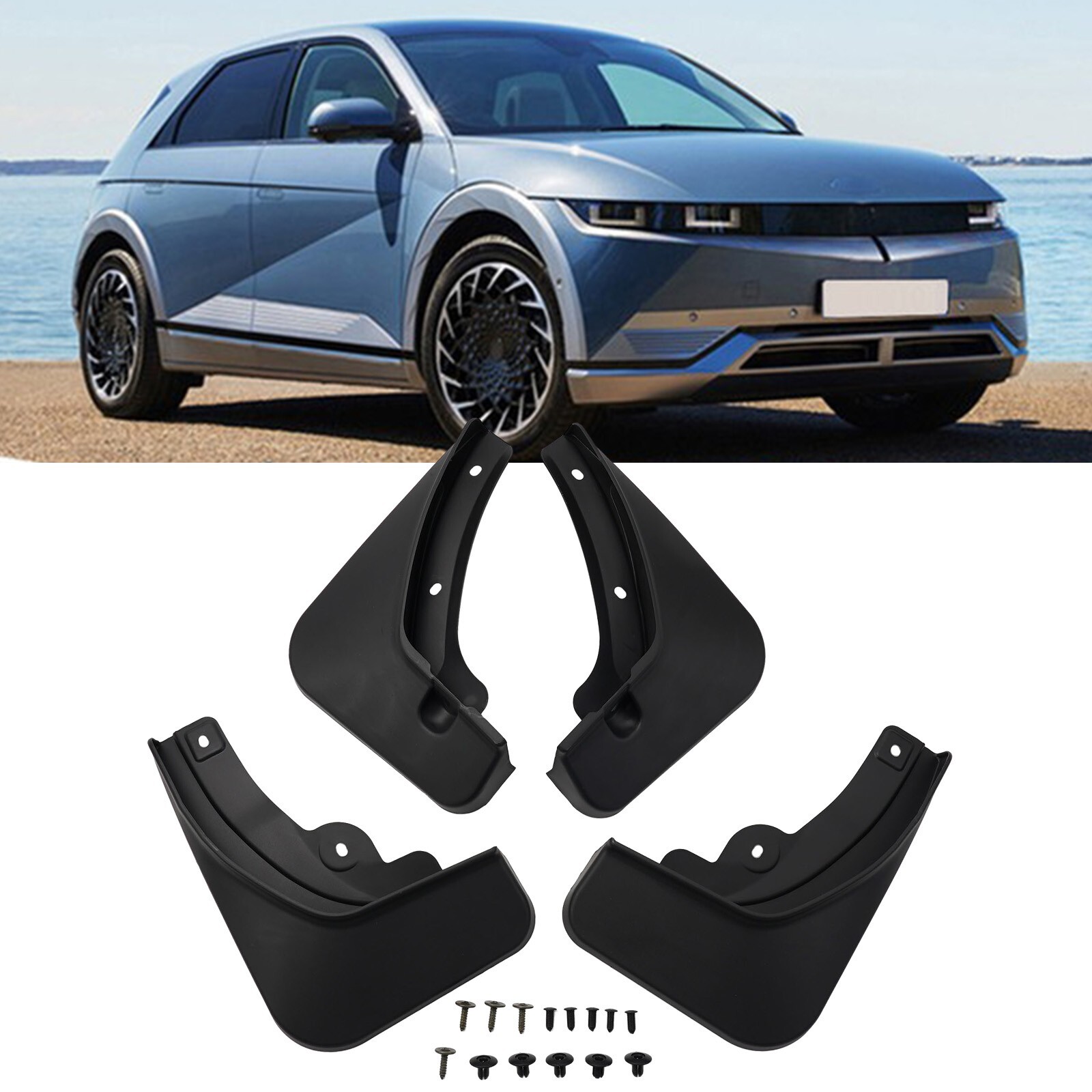 For Hyundai Ioniq 5 2020+ Car Fenders Black Splash Guards Mud Flaps