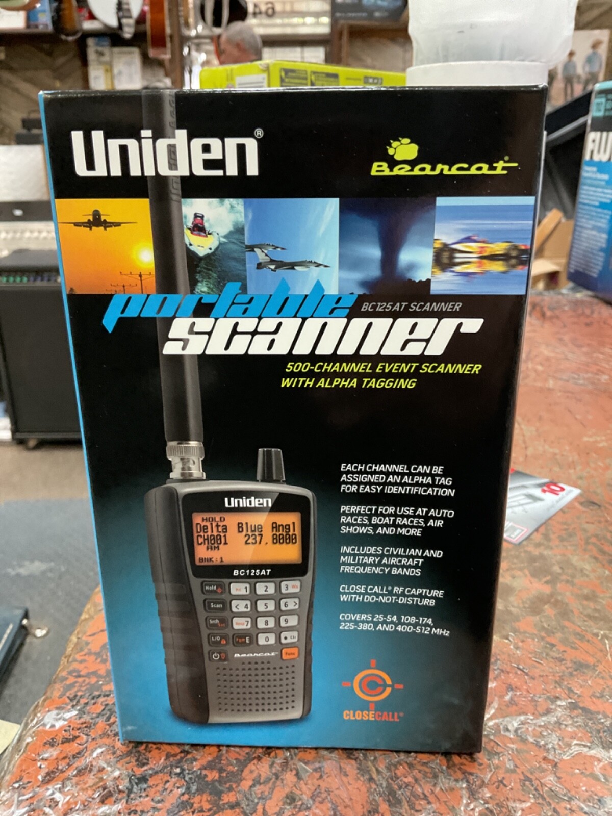Uniden Bearcat BC125AT Handheld Scanner, 500AlphaTagged Channels