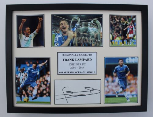 Frank Lampard Signed Chelsea Multi Picture Career Display with COA (23068) - Picture 1 of 3