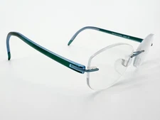 Silhouette 5379 6056 Eyeglasses FRAMES 6056 Blue ..[]17-135 Green K227