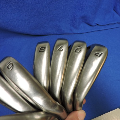 TaylorMade Supersteel Burner Irons Set 3,4,5,6,7,8,9,PW R-80 RH Steel Shaft - Picture 21 of 23
