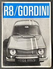 vintage Renault R8 Gordini 1965 4 pages brochure car catalogue dépliant auto