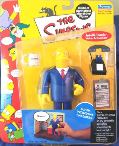 Series 8 The Simpsons Playmates Superintendent Chalmers Action Figure Wos Mip Ebay 