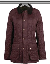 Barbour Women's Beadnell Polarquilt Puffer Jacket Windsor Brown Size Size US 4
