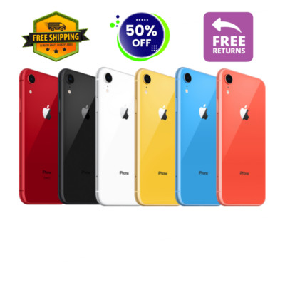 Apple iPhone XR 64GB Black, Red, Coral - Unlocked, Verizon, T-Mobile, AT&T