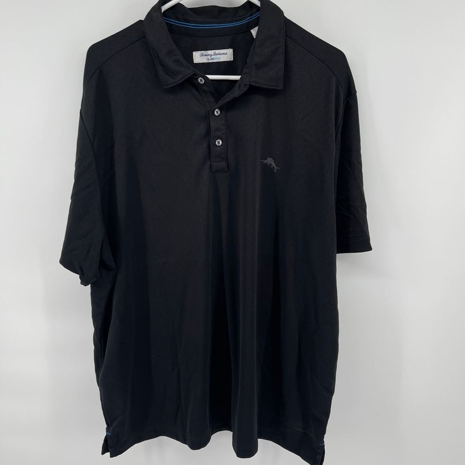 Tommy Bahama Island Zone Black Polo Shirt Size XL eBay