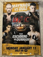 UFC Fight Night 20 Signed Event Poster Nate Diaz VS Maynard 27 of 125 Nick MMA