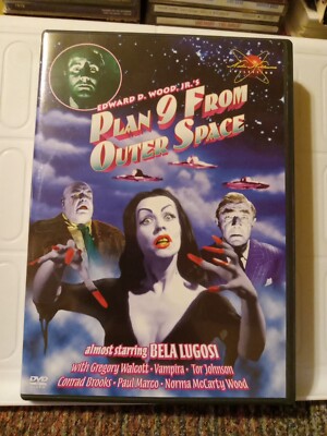 Plan 9 From Outer Space Ed Wood Sci-Fi Horror Bela Lugosi Vampira (DVD 2000) OOP