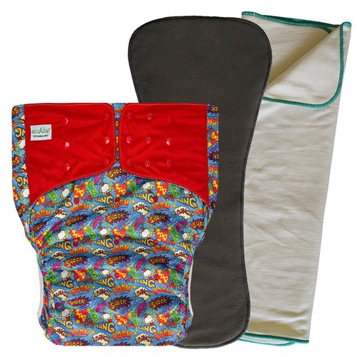 ECOABLE Cloth Diaper Cover 2.0 with Insert and Prefold for Special Needs Adults - 第 28/35 張圖片