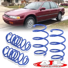 Blue Suspension Coil Lowering Springs Set For 1990-1997 Honda Accord CB CD 4CYL