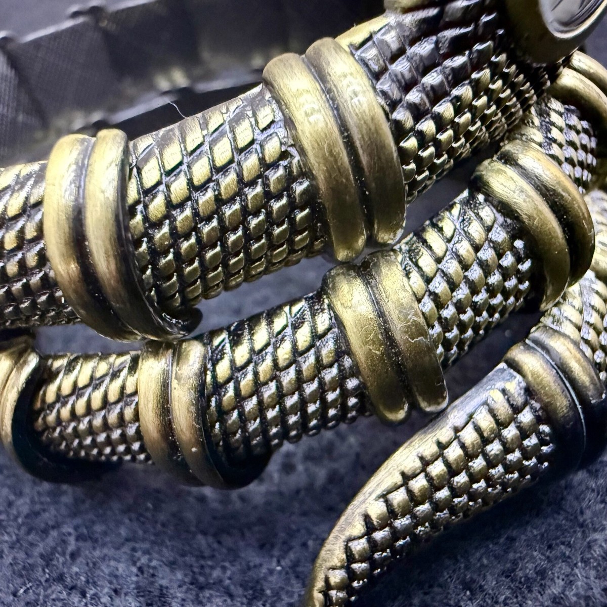 Vintage Kenneth jay Lane KJL wrap around watch bracelet snake