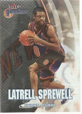 Latrell Sprewell Fleer Game Time 00-01 #37 New York Knicks Minnesota wolves