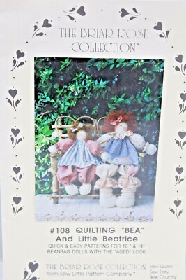 Briar Rose Collection Beanbag Aged Vintage Dolls Sewing Pattern