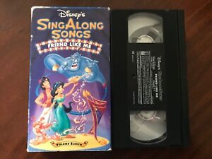 disney sing along songs friend like me us vhs