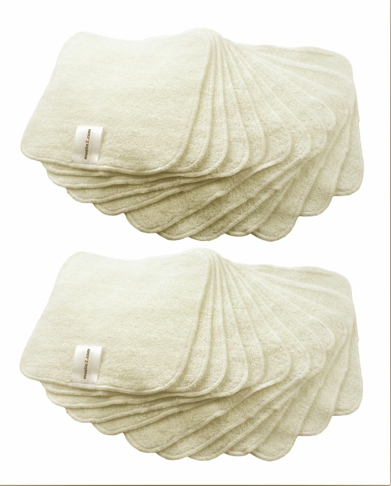 MuslinZ 24PK Washable Reusable Wipes 20x20cm Bamboo/Cotton - Natural
Opens in a new window or tab