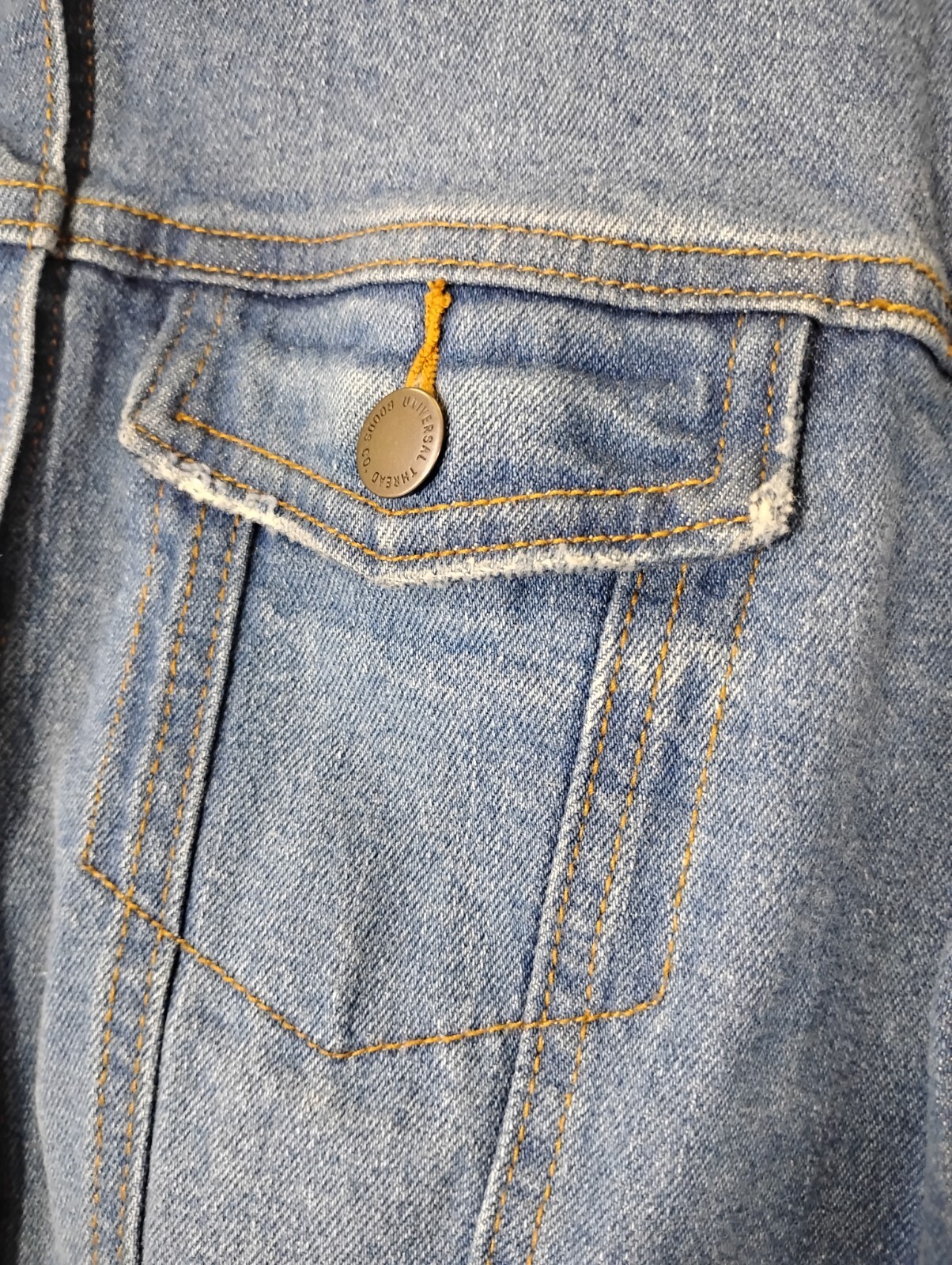 Universal Thread - Denim Button Up Medium Wash Wo… - image 7