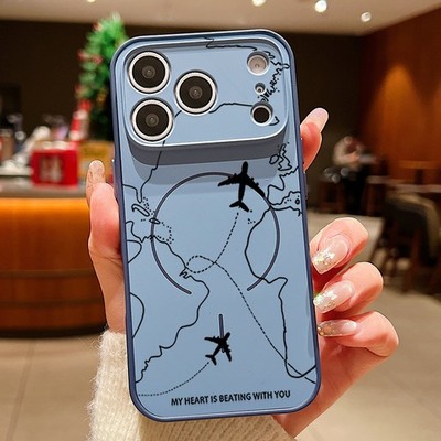 Magsafe Hülle Für iPhone 17 16 Pro Max 15 14 13 Flugzeug Muster Stoßdichte Case