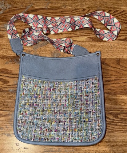 Montana West Crossbody Leather Purse with Bold Colorful Front