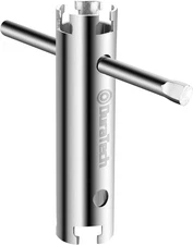 DURATECH Long Reach Basket Sink Strainer Wrench 1/2" 3/8" Sliding Handle Tool