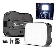 2 Pack VL100C Bi-Color LED Video Light on Camera,Mini Rechargeable VL100C 2