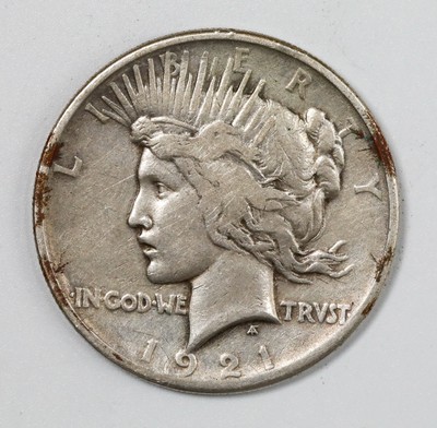 1921 Peace Dollar $1 Silver Dollar Key Date