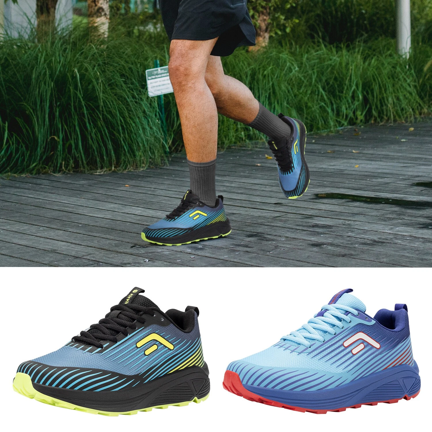 FitVille Men's Trail Running Shoes Non-Slip Hiking Trekking Trainer Arch Support
Opens in a new wind