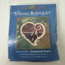 Mill Hill Spring Bouquet Counted Glass Bead Kit - Treasured Heart