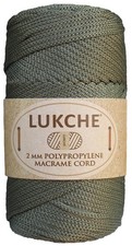 Polyester Macrame Cord Polypropylene Yarn 1 Skein Olive Drab 2mm 125 Yards
