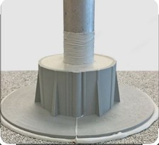 ChemLink E Curb, 4” 2 Piece Nylon, Roof Exterior Pipe Flashing Seal Pitch Pocket