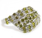 1CT  Peridot 925 Solid Sterling Silver Ring Jewelry Sz 6  — photo 2