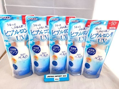 ROHTO Skin Aqua Super Moisture Gel UV Sonnenschutz Pumpe Große Größe 140g x...